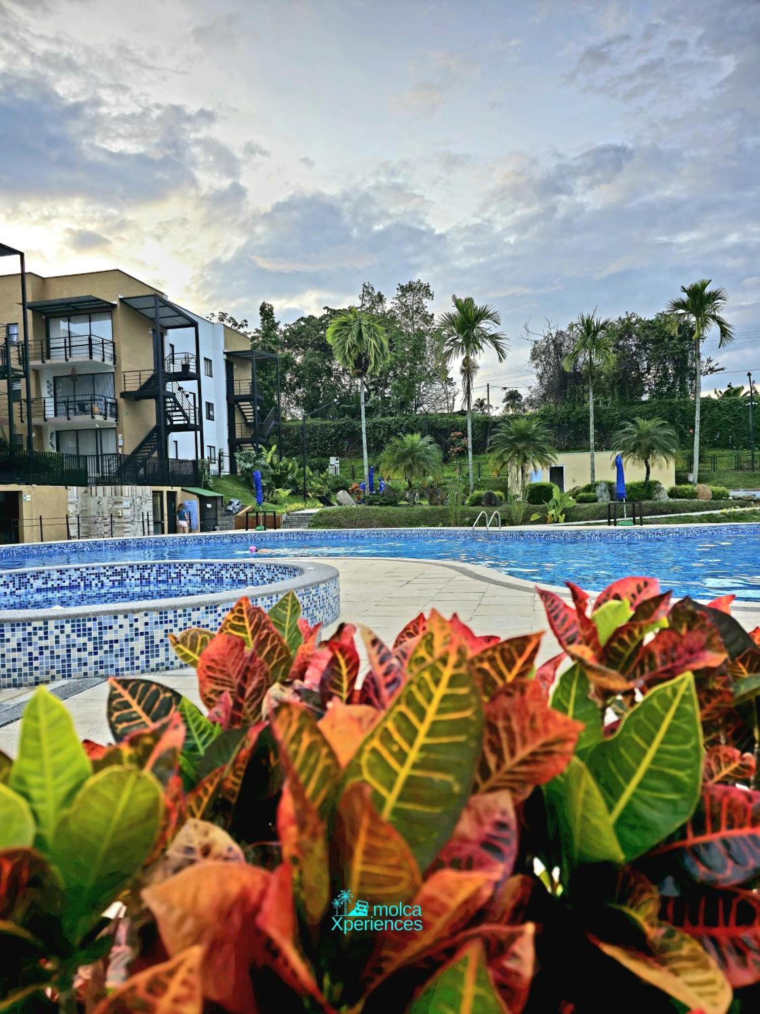 Apartamento Privado Vacacional A 5M Del Aeropuerto, 20 Minutos Del Parque Del Cafe Y Centro De Armenia Con 4 Piscinas, 3 Jacuzzi, Sauna By Molca Xperiences 3H Bagian luar foto